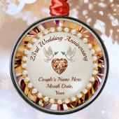 Personalisierte, 23-jährige Hochzeitsfeier Ornament Aus Metall
