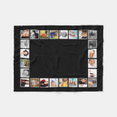 Personalisierte 24-Foto-DIY-FotoCollage Fleecedecke (Vorderseite (Horizontal))