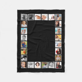 Personalisierte 24-Foto-DIY-FotoCollage Fleecedecke