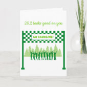 Personalisierte 26,2 Bäume Duluth Marathon Glückwü Karte (Vorderseite)