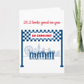 Personalisierte 26,2 Glückwünsche des Londoner Sky Karte (Vorderseite)