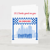 Personalisierte 26,2 Philadelphia-Marathon-Glückwü Karte (Vorderseite)