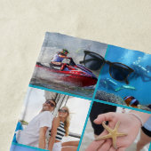 Personalisierte 28-Bild-Collage - benutzerdefinier Strandtuch (Beispiel)