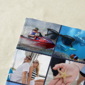 Personalisierte 28-Bild-Collage - benutzerdefinier Strandtuch (Beispiel)