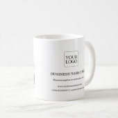 Personalisierte 2 Bilder Firmenlogos Firmengeschen Kaffeetasse (VorderseiteRechts)