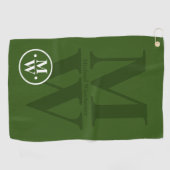 Personalisierte 2-Buchstaben-vertikale Monogramm-G Golfhandtuch (Horizontal)