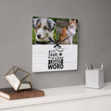 Personalisierte 2-Foto-Plexiglashalterung