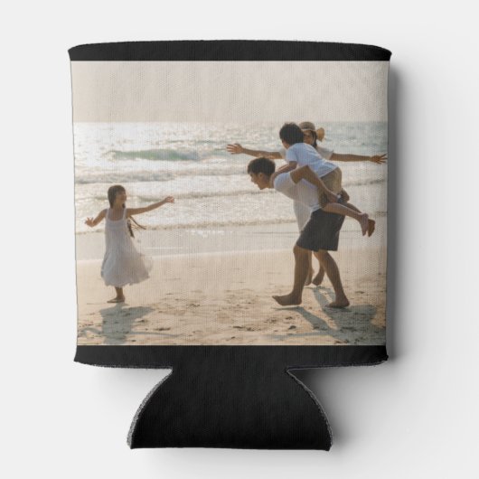 Personalisierte 2-Fotomaterial beidseitig mit dopp Dosenkühler (Rückseite)