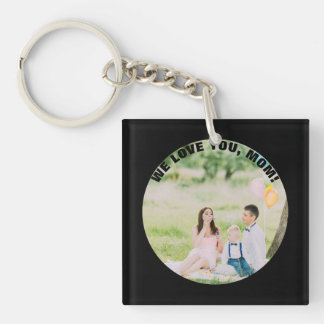 Personalisierte 2 Fotos | für Mama am Tag der Schlüsselanhänger