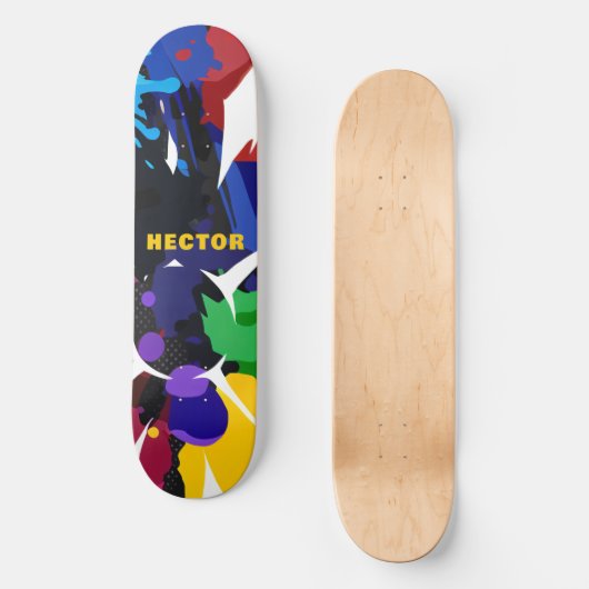 Personalisierte 2D-Animation Skateboard (Vorderseite)