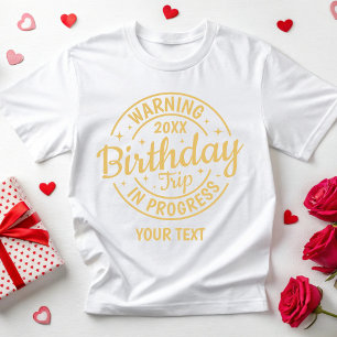 Personalisierte 30. 40. 50. 60. 70. Geburtstagsrei T-Shirt