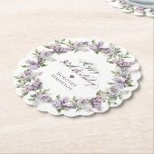 Personalisierte 30. Geburtstag Lila Lilac-Blume Untersetzer (angewinkelt)