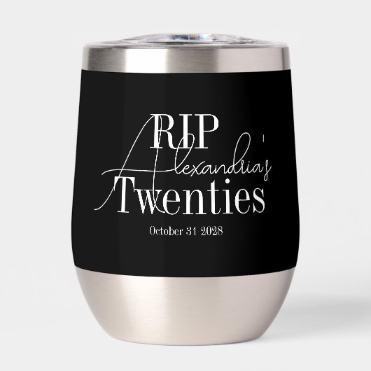 Personalisierte 30. Geburtstags- RIP 20er-Party (Vorderseite)