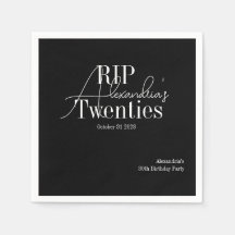 Personalisierte 30. Geburtstags- RIP 20er-Party