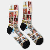 Personalisierte 32-Foto-Collage als individuelles  Socken (Rechts)