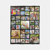 Personalisierte 33-Bild-Collage - benutzerdefinier Fleecedecke (Vorderseite)