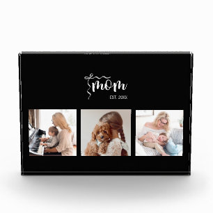Personalisierte 3-Foto-Collage Schwarze Mutter Est Fotoblock