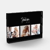 Personalisierte 3-Foto-Collage Schwarze Mutter Est Fotoblock (Links)