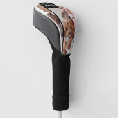 Personalisierte 3-Foto-Collage Schwarze Mutter Est Golf Headcover (angewinkelt)