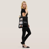 Personalisierte 3-Foto-Collage Schwarze Mutter Est Tasche (Am Model)