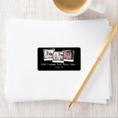 Personalisierte 3-Foto-Snapshot-Frames mit benutze Adressaufkleber (Insitu)