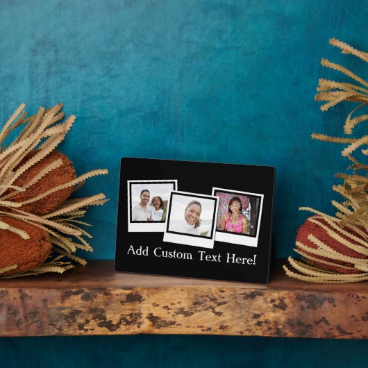 Personalisierte 3-Foto-Snapshot-Frames mit benutze Fotoplatte (Seite)