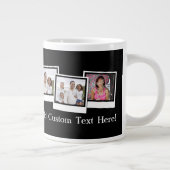 Personalisierte 3-Foto-Snapshot-Frames mit benutze Jumbo-Tasse (Rechts)