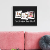 Personalisierte 3-Foto-Snapshot-Frames mit benutze Leinwanddruck (Insitu (Wohnzimmer))