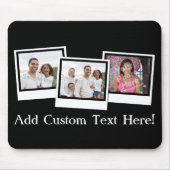 Personalisierte 3-Foto-Snapshot-Frames mit benutze Mousepad (Vorne)