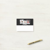 Personalisierte 3-Foto-Snapshot-Frames mit benutze Post-it Klebezettel (Auf Schreibtisch)