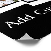 Personalisierte 3-Foto-Snapshot-Frames mit benutze Poster (Ecke)