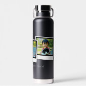 Personalisierte 3-Foto-Snapshot-Frames mit benutze Trinkflasche (Rückseite)