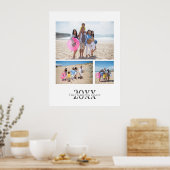 Personalisierte 3 Foto- und Textfoto-Collage Poster (Küche)