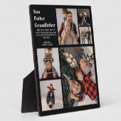 Personalisierte 3 Generationen | 6 FOTO Fotoplatte (Seite)