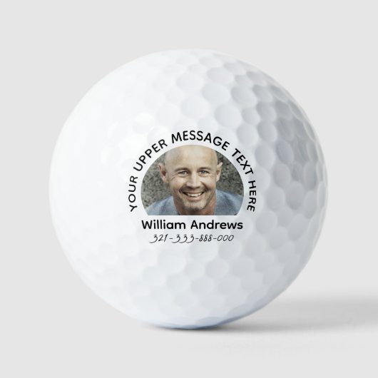 Personalisierte 3-Linien-Textbälle und kundenspezi Golfball (Vorderseite)