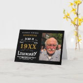 Personalisierte 40. Geburtstagskarte Karte (Gelbe Blume)