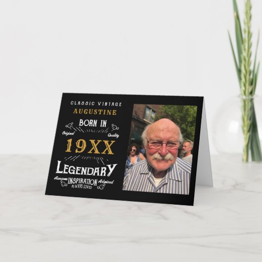 Personalisierte 40. Geburtstagskarte Karte (Vorderseite)