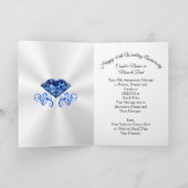 Personalisierte 45. Jahrestags-Karten, Saphir Karte (Innenseite)