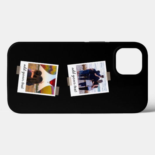 Personalisierte 4 Foto-Collage Case-Mate iPhone Hülle (Rückseite (Horizontal))