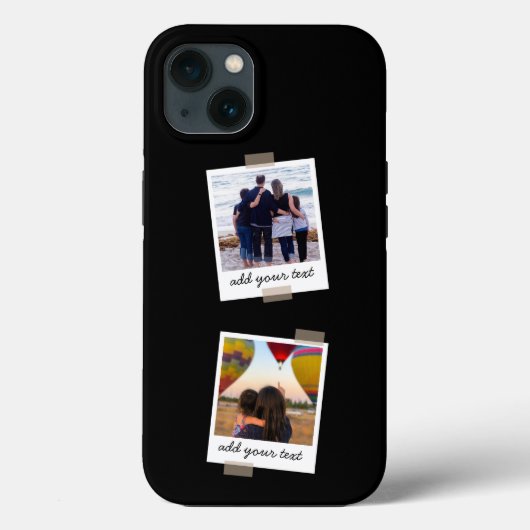 Personalisierte 4 Foto-Collage Case-Mate iPhone Hülle (Rückseite)