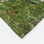 Personalisierte 4 Foto-Collage mit Monogramm u. Fleecedecke (Ecke)