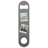 Personalisierte 4 Foto-Collage Speed Flaschenöffner (Rückseite)