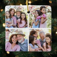 Personalisierte 4-Foto-Collage Weihnachten