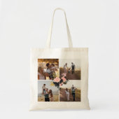 Personalisierte 4 Foto-Collagen-extravagante Tragetasche (Vorne)