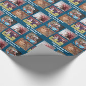 Personalisierte 4-Foto-Familie mit DIY-BESTE FREUN Geschenkpapier (Ecke)