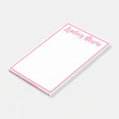 PERSONALISIERTE 4" x 6" Bezeichnung Postnoten Post-it Klebezettel (angewinkelt)