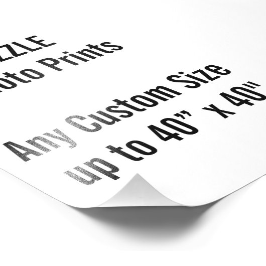 Personalisierte 4 Zoll x 6 Zoll Foto Print, oder b (Ecke)