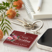 Personalisierte 50. Ehepaare Hochzeit Jahrestag Schlüsselanhänger (Vorderseite rechts)