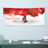 Personalisierte 50. Geburtstags-Fahne Banner (Messe)