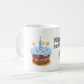 Personalisierte 50. Geburtstags-Tasse Kaffeetasse (Vorderseite Links)